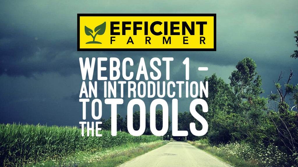 Webcast 1 - An Introduction to the Tools